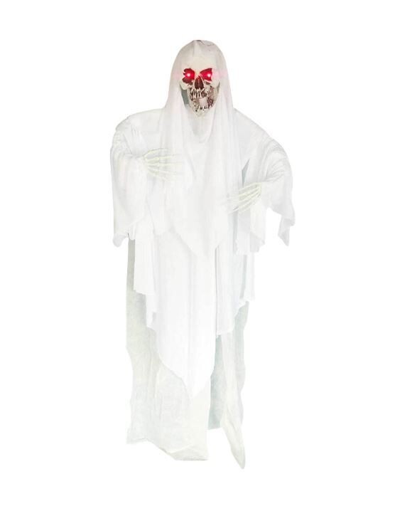 Hanging skeleton ghost - white