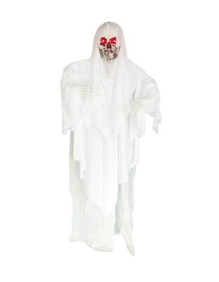 Hanging skeleton ghost - white