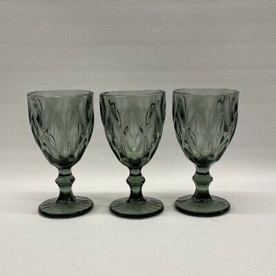 Grey Stemmed Glass
