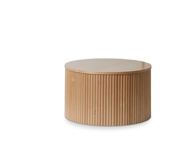 Coffee table - natural birch, round