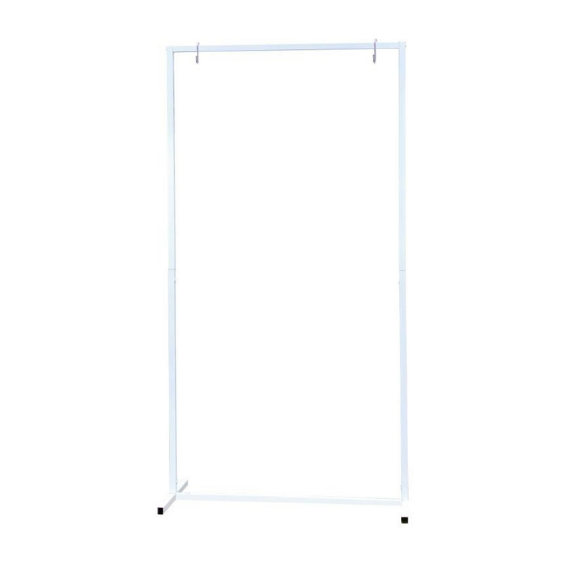 Easel frame sign - white metal (1.5mH)