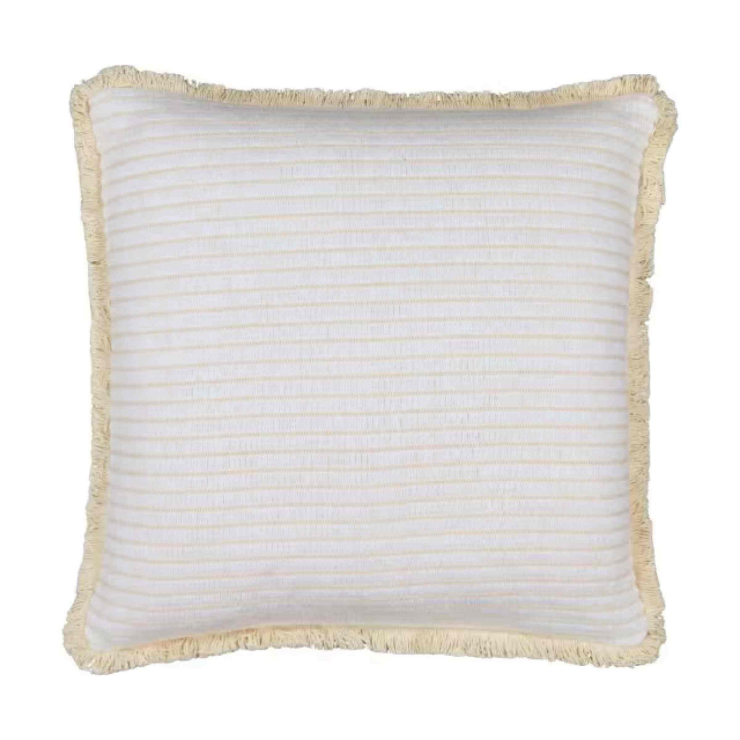 Cushion, large floor 60cm x 60cm (cream with tassel)