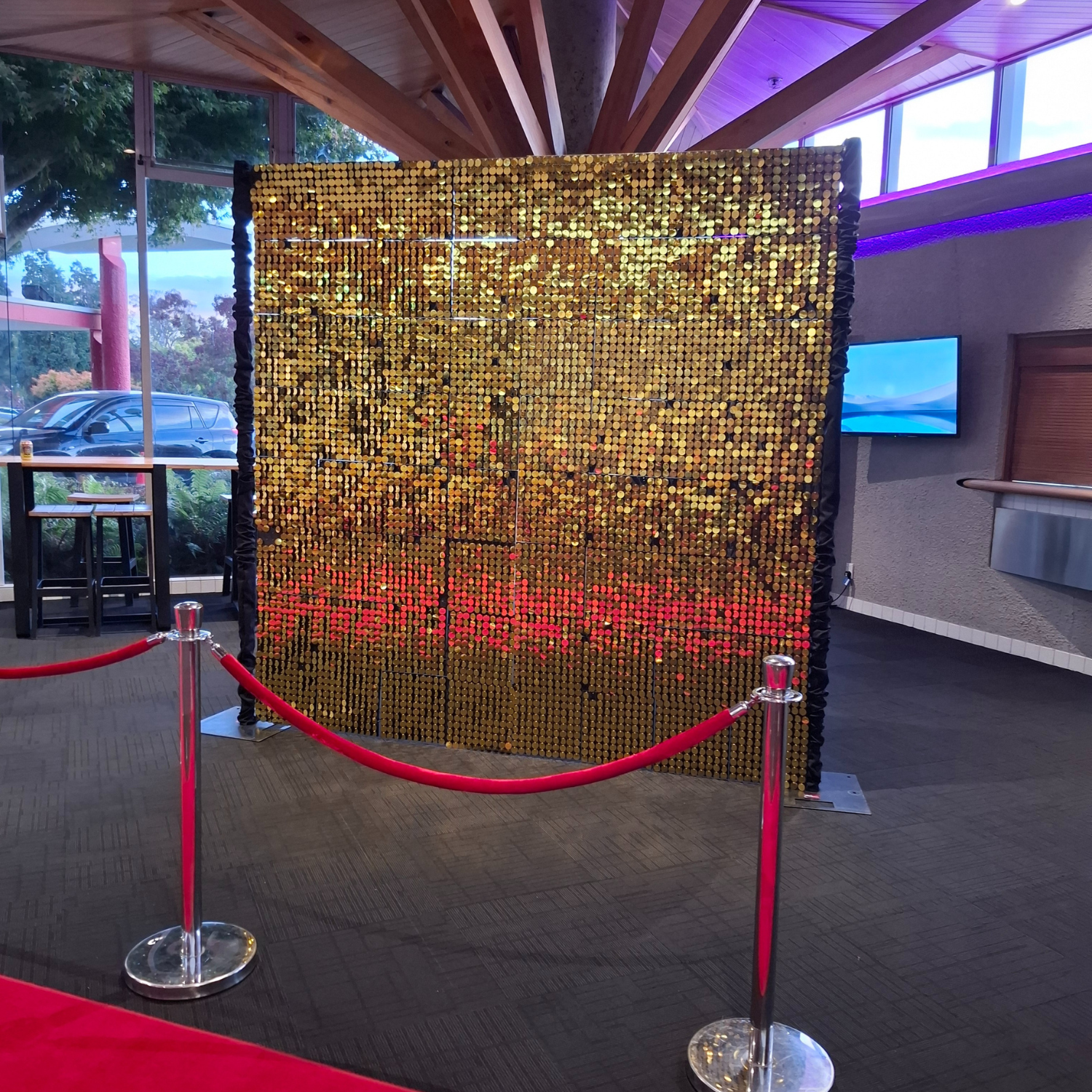 Shimmer wall package - GOLD (Small 2.4m x 2.4m)