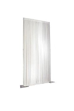 Drape, white sheer (1m x 4m)