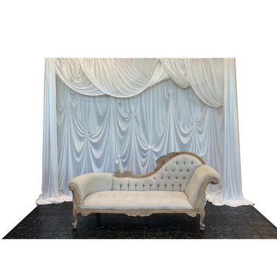 Deluxe White Draped Backdrop Package