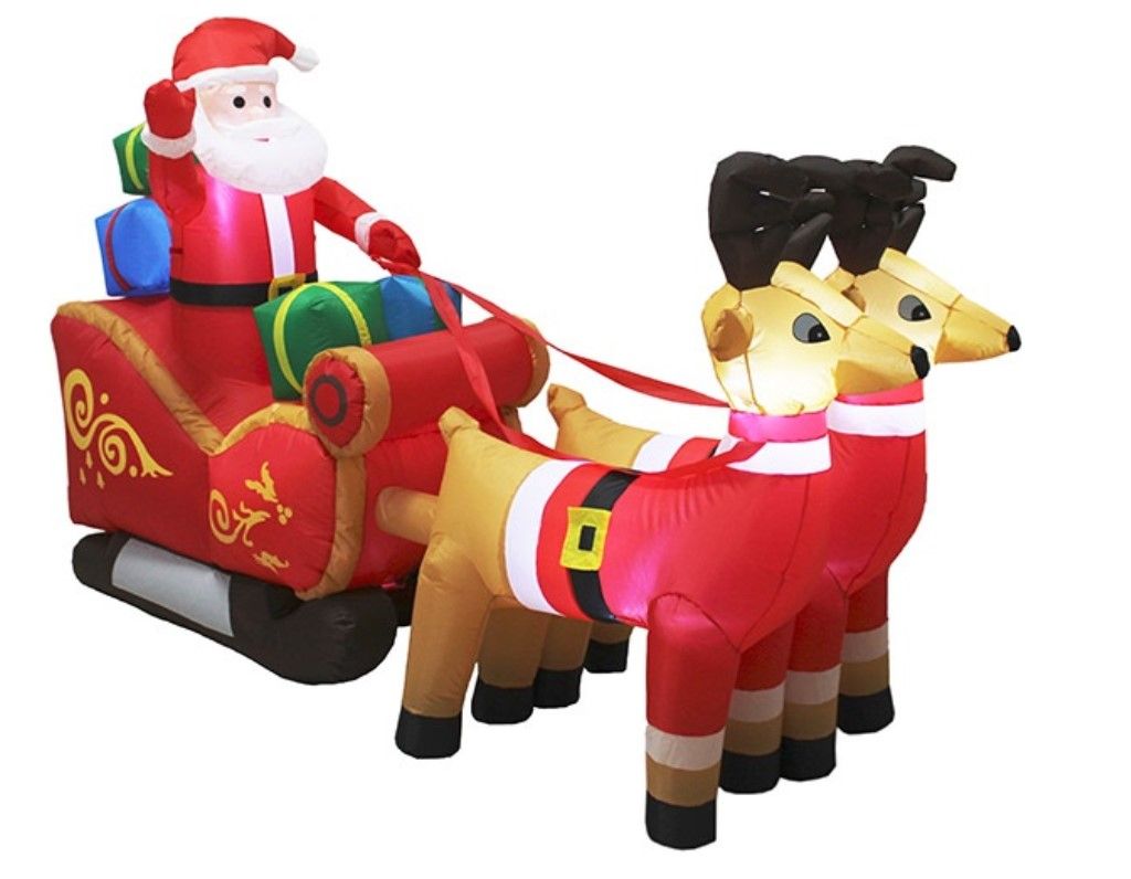 Inflatable – Xmas santa sleigh – 2.4mL