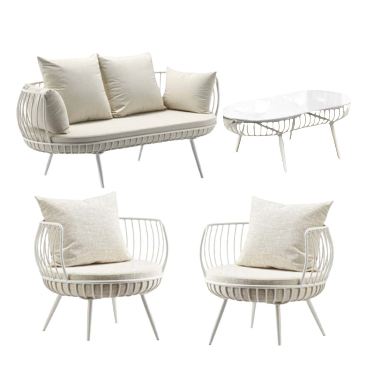 Sofa Setting Package, white