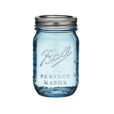 JAR; BALL BLUE MEDIUM (PINT) JAR; BALL BLUE MEDIUM (PINT)