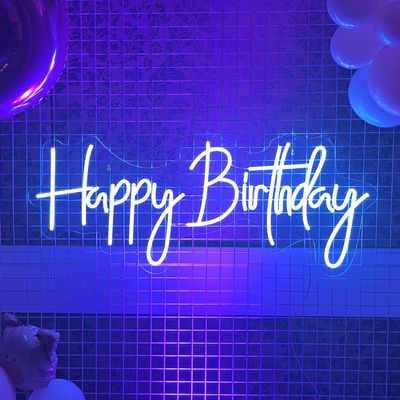 Neon sign: Happy Birthday