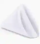 Napkin; polyester - white