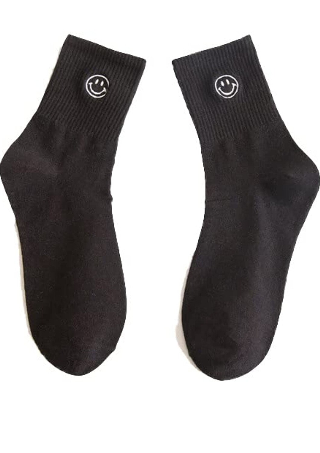 Black Streetwear Cotton Socks