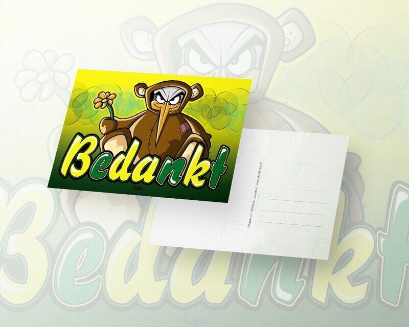Storky Ansichtkaart Bedankt