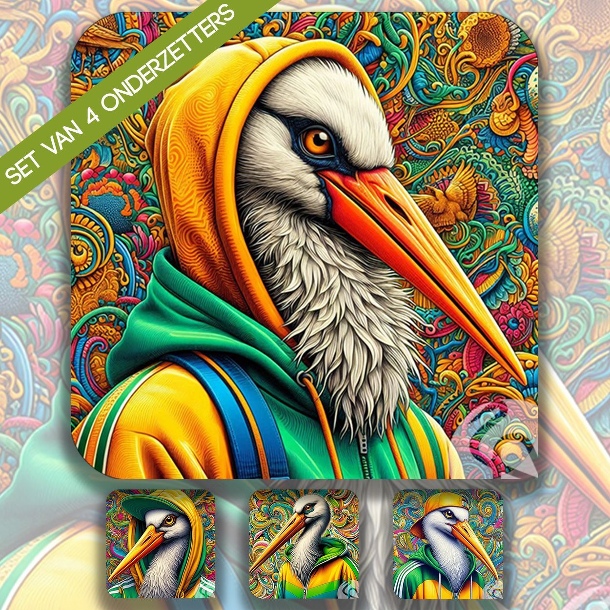 Onderzetters Stork Color