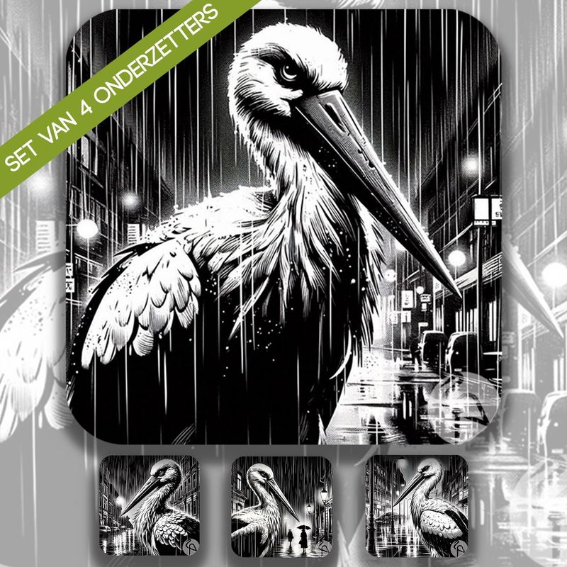 Onderzetters Stork Black