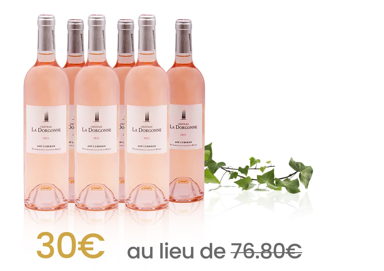 Coffret 6 Bouteilles Rosé Château La Dorgonne 2021 AOP Luberon - 75CL