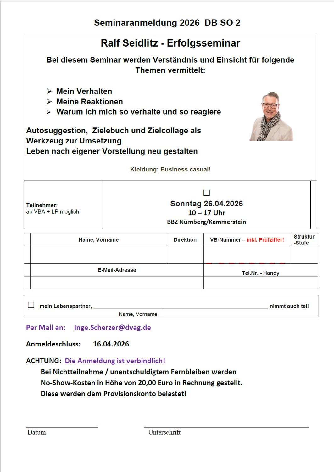 Erfolgsseminar Ralf Seidlitz 26.04.2026 Erfolgsseminar Ralf Seidlitz 26.04.2026