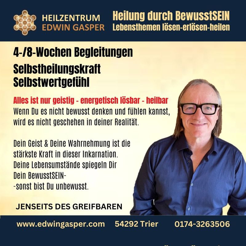 4 Wochen, Einzelsitzungen Selbstheilungskraft, SelbstwertGefühl