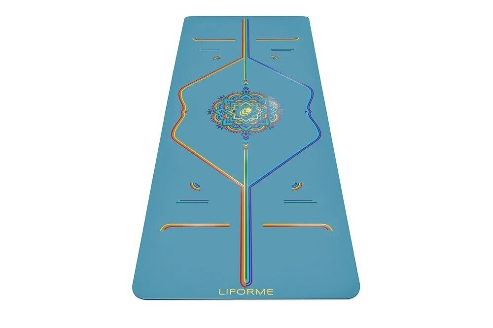 Liforme Yogamatte blau sky rainbow Signature Liforme Yogamatte blau sky rainbow Signature