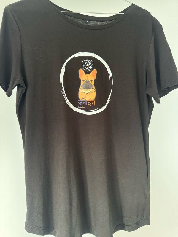 Janardana Yoga Shirt Gr. M schwarz 100 % Biobaumwolle