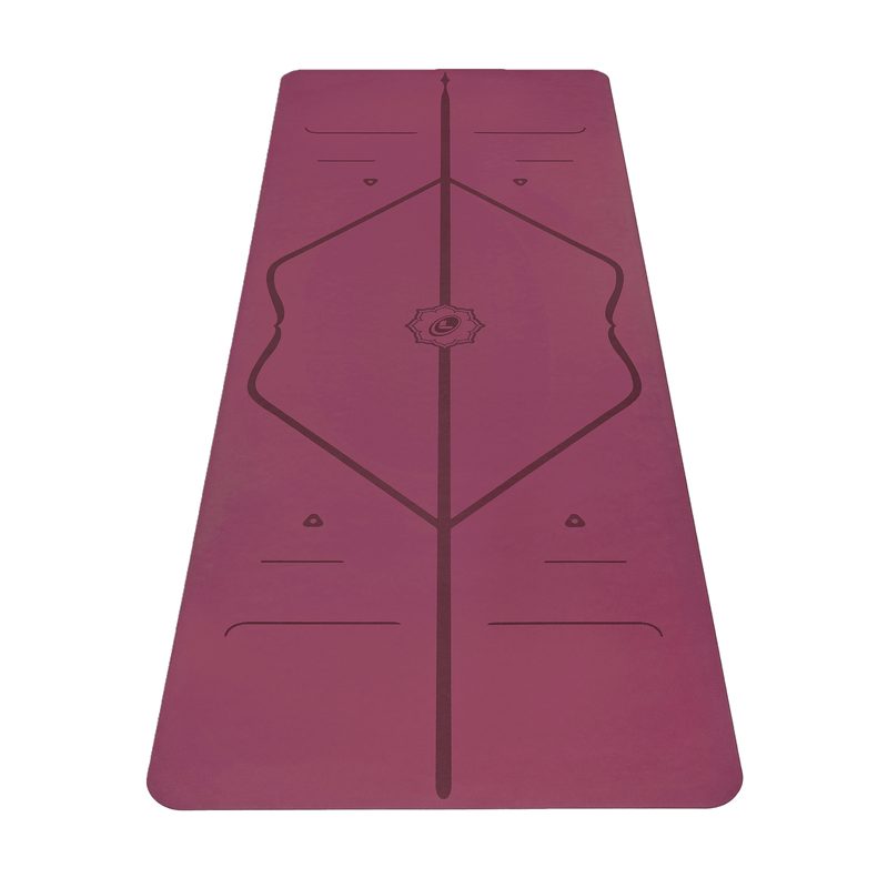 Liforme Yogamatte Bordeauxrot