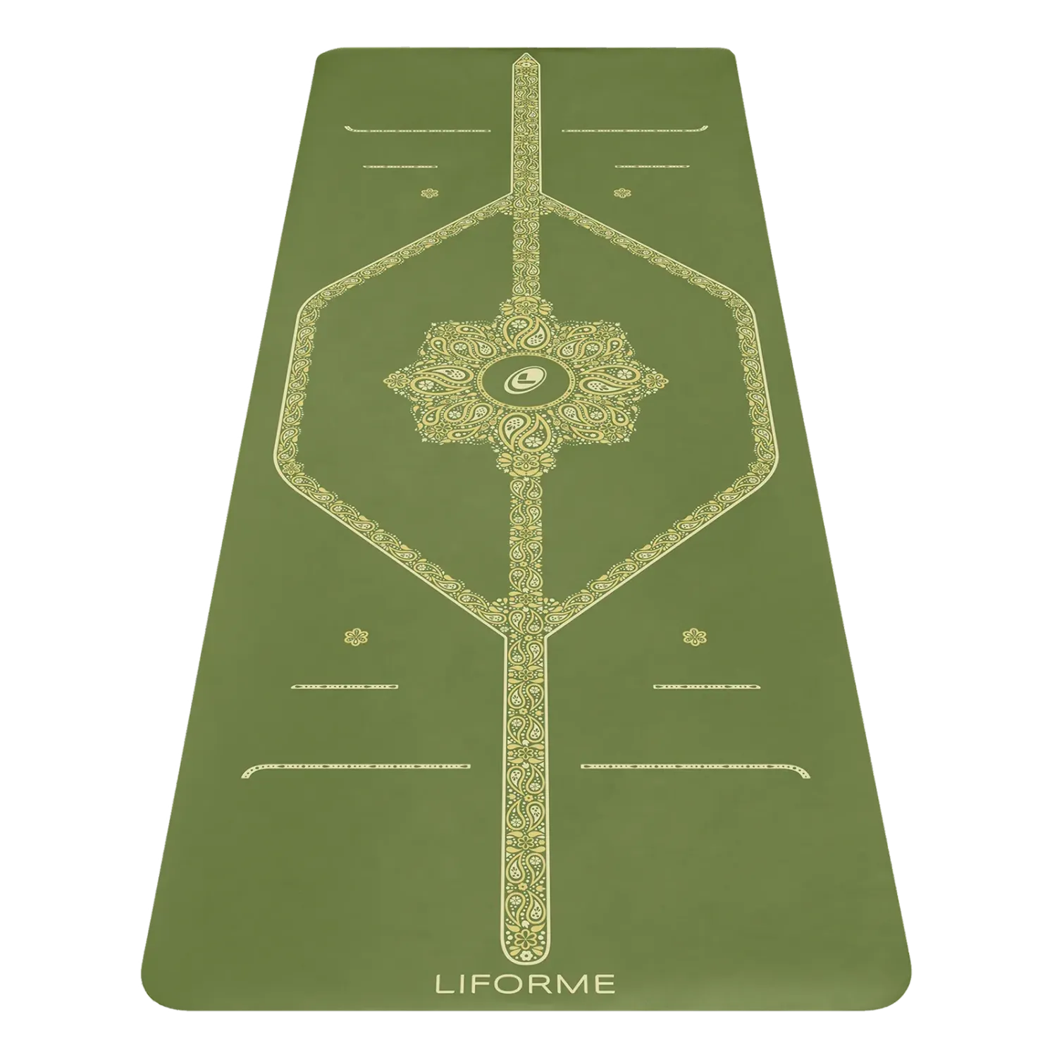 Liforme Paisley Passion Yogamatte olive Liforme Paisley Passion Yogamatte olive