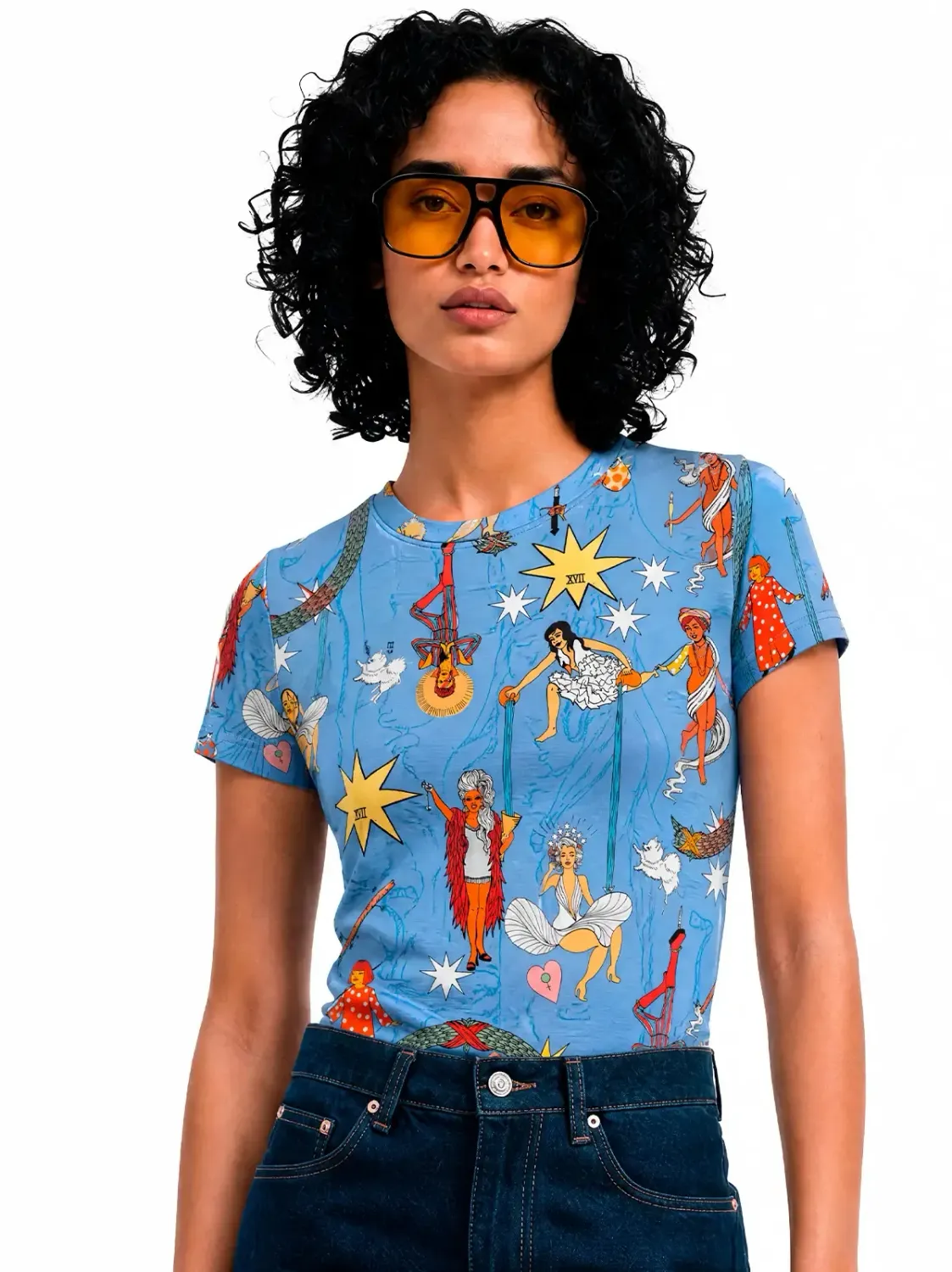 Pixies Tarot T‑Shirt Yoga‑Top(S) Pixies Tarot T‑Shirt Yoga‑Top(S)