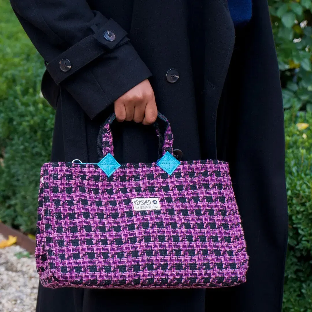 ISOLDE BAG | Nachhaltige Handtasche in TWEED lila ISOLDE BAG | Nachhaltige Handtasche in TWEED lila