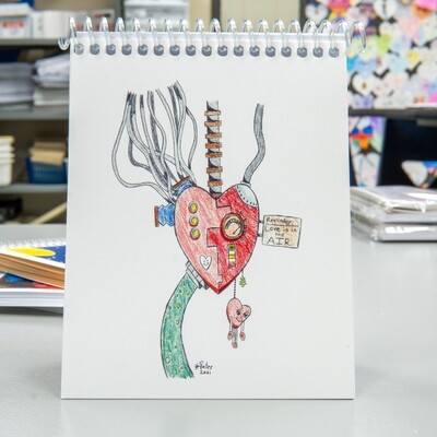 Notepad – Mechanical heart