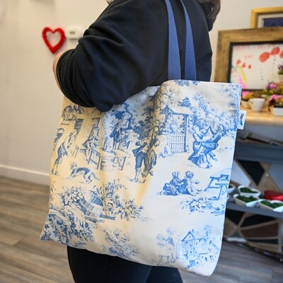 French Toile Tote