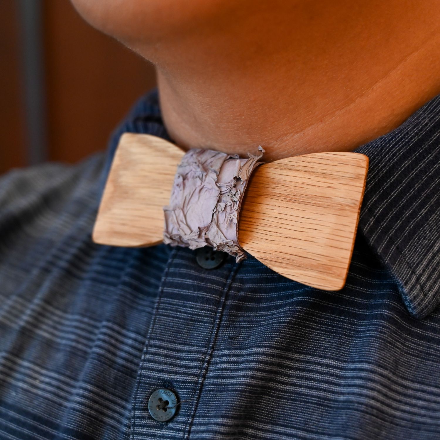 Wooden Bowtie, Colour: Lavender