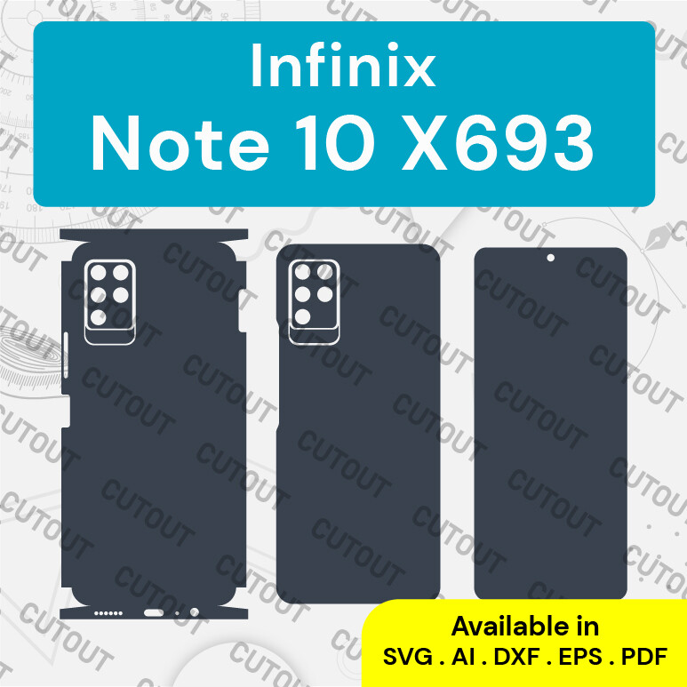 Infinix Note 10 X693 Vector Skin Templates
