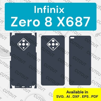 Infinix Zero 8 X687 Vector Skin Templates