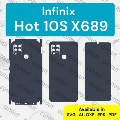 Infinix Hot 10S X689 Vektor Skin-Vorlagen