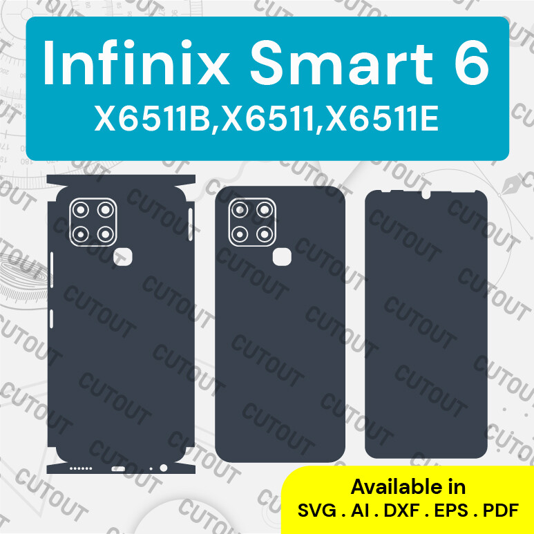 Infinix Smart 6 X6511 Vector Skin Templates