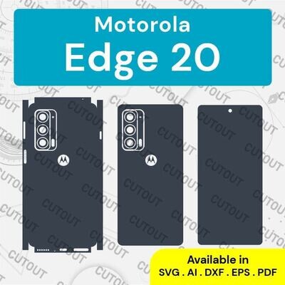 Motorola Edge 20  Vector Skin Template