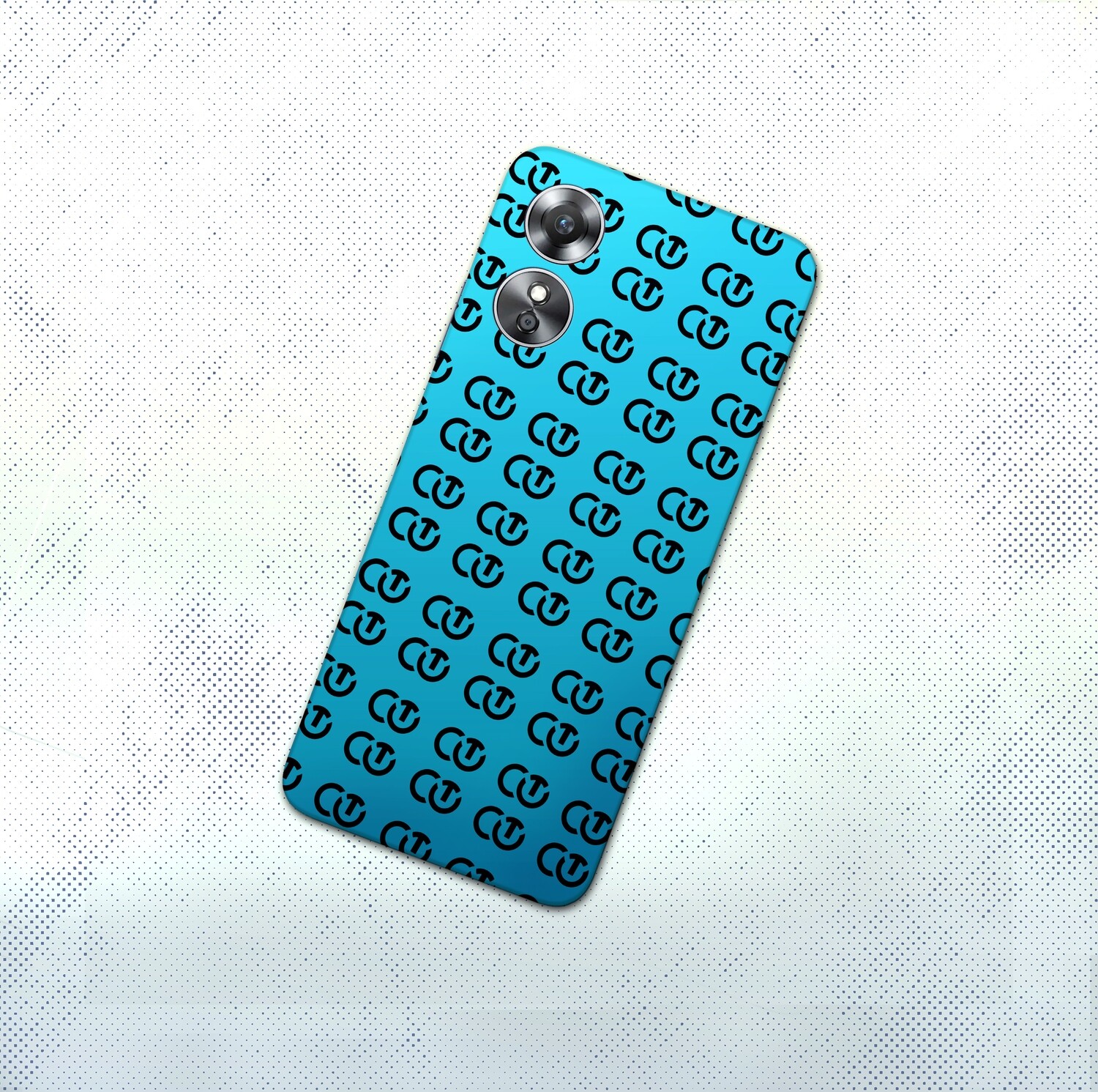 Free  Vynil Skin Mockup For Smart Phone oppo A17