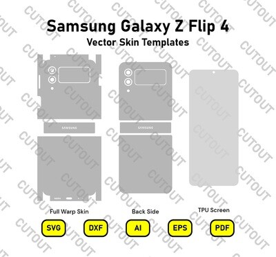 Samsung Galaxy Z Flip 4 Vector Skin Cut Files