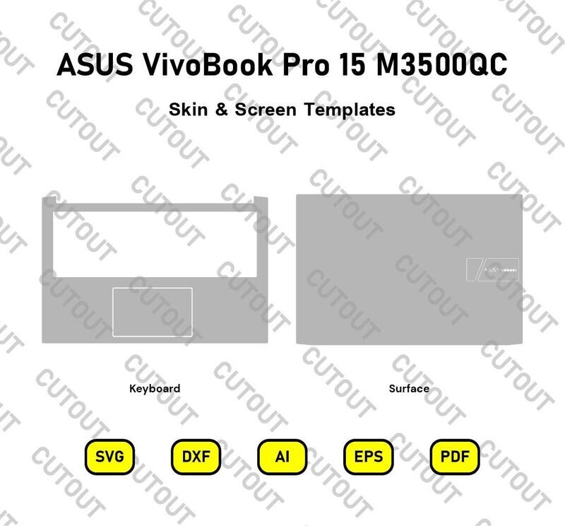 ASUS VivoBook Pro 15 M3500QC Vector Skin Templates