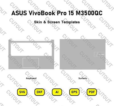 ASUS VivoBook Pro 15 M3500QC Vector Skin Templates