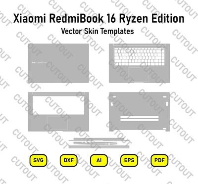 Xiaomi RedmiBook 16 Ryzen Edition Vector Skin Templates