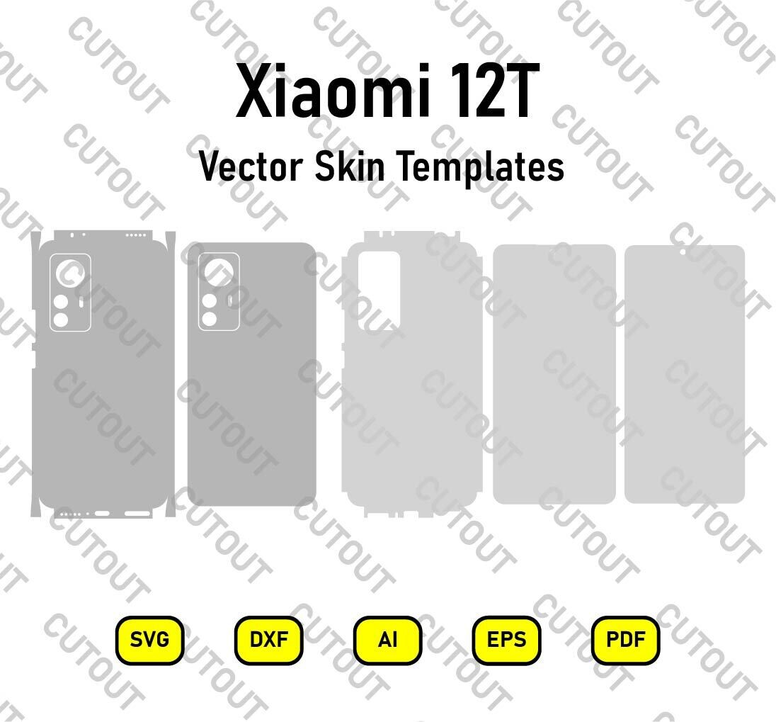 Xiaomi 12T Vector Skin Cut Files