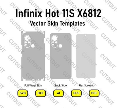 Infinix Hot 11S X6812 Vector Skin Templates