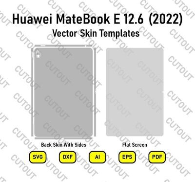 Huawei MateBook E 12.6 (2022) Vector Skin Templates