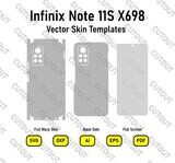 Infinix Note 11S X698  Vector Skin Templates