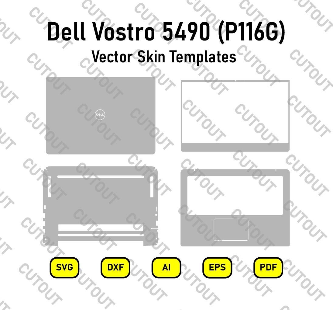 Dell Vostro 5490 (P116G) Vector Skin Templates
