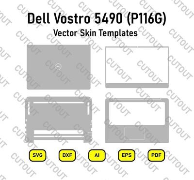 Dell Vostro 5490 (P116G) Vector Skin Templates