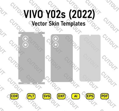 VIVO Y02S Vector Skin Templates