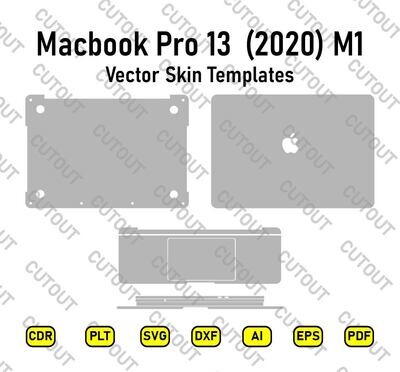 Macbook Pro 13 2020 M1 Vector Skin Templates
