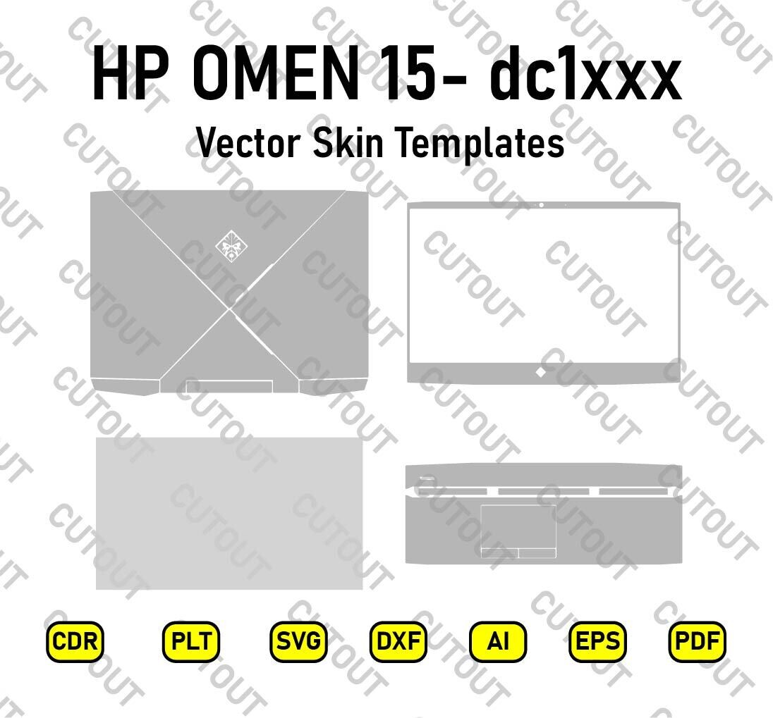 HP Omen 15-dc1xxx Vector Skin Templates