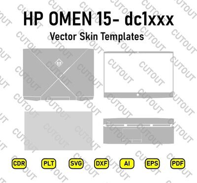 HP Omen 15-dc1xxx Vector Skin Templates